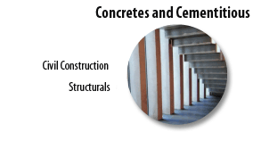 Concretes and cementitious