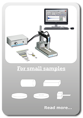 Sonelastic, configuration for small samples.