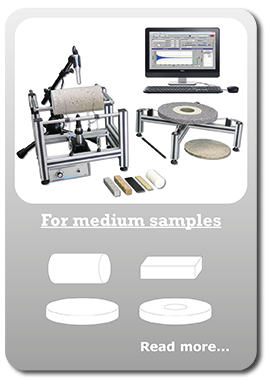 Sonelastic, configuration for medium samples.